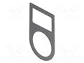 Bezel without description label; 30mm; OptoHiT; black; aluminium EAO 704.968.3