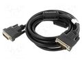 Cable; dual link; DVI-D (24+1) plug,both sides; 3m; black; 30AWG LANBERG CA-DVID10CC-0030BK