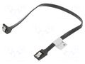 Cable: SATA; SATA plug,SATA plug angled; 0.3m; black; Core: Cu LANBERG CA-SASA13CU-0030BK