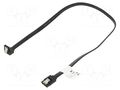 Cable: SATA; SATA plug,SATA plug angled; 0.5m; black; Core: Cu LANBERG CA-SASA13CU-0050BK