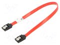 Cable: SATA; SATA plug,both sides; 0.3m; with metal latches; red LANBERG CA-SASA14CU-0030R
