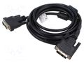 Cable; DVI-D (18+1) plug,both sides; single link; Full HD 1080p LANBERG CA-DVIS10CC-0030BK