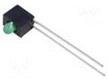 LED; in housing; 3mm; No.of diodes: 1; green; 2mA; Lens: diffused MARL 103-314-01