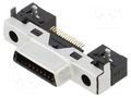 Connector: D-Sub; DH; THT; PIN: 17; socket; male; 1mm HIROSE DH60-17P