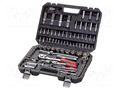 Wrenches set; 6-angles,socket spanner; 94pcs. PROLINE PRE-58194