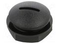 Stopper; Size: M20; black; EPDM; UL94V-2; -35÷85°C TECHNO 6DB069600