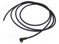 Cable: for sensors/automation; M8; PIN: 4; angled; 2m; plug; 60VDC LUTRONIC 0805F104002-2M