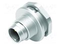 Connector: M9; socket; male; Plating: gold-plated; 125V; IP67; PIN: 3 BINDER 09-0407-00-03