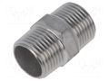 Nipple; threaded,straight; max.10bar; 27mm PNEUMAT 2000-3/8-ES