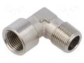 Accessories: threaded fitting; nickel plated brass; max.10bar PNEUMAT 5020-3/8