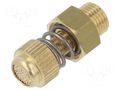 Sound suppression silencer; Thread: G 1/8" external; brass; 28mm PNEUMAT 7050-1/8