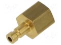 Connector; connector pipe; 0÷35bar; brass; Seal: NBR caoutchouc PNEUMAT K20-GW18