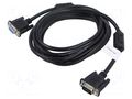 Cable; D-Sub 15pin socket,D-Sub 15pin HD plug; black; 3m LANBERG CA-VGAC10CC-0030B+