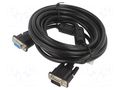 Cable; D-Sub 15pin HD socket,D-Sub 15pin HD plug; black; 5m LANBERG CA-VGAC10CC-0050B+