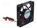 Fan: DC; axial; 24VDC; 80x80x15mm; 52.31m3/h; 30.8dBA; Vapo; 2800rpm SUNON MF80152V3-A99-A