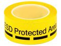 Awareness tape; L: 66m; W: 50mm; Thk: 0.057mm; PVC; yellow-black EUROSTAT GROUP ERS-420050005