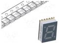 Display: LED; 7-segment; 7mm; 0.28"; No.char: 1; blue; 3.4÷6mcd; SMD BROADCOM (AVAGO) HDSM-281B