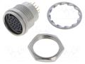 Connector: circular; HR25; THT; PIN: 20; socket; for panel mounting HIROSE HR25A-9R-20SA