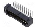 Connector: PCB to PCB; socket; male; PIN: 20; T2M; angled; 2.6A; THT SAMTEC T2M-110-01-L-D-RA