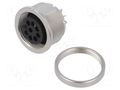 Connector: M16; socket; female; 5A; 60V; PIN: 8; IP67; soldering BINDER 09-0174-09-08