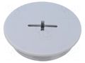 Stopper; PG36; IP68; polyamide; light grey; Entrelec; Thread: PG TE Connectivity 1SNG620085R0000