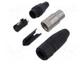 Connector: XLR; plug; female; XX-HD; 16A; PIN: 3; straight; for cable NEUTRIK NTR-NC3FXX-HD-D