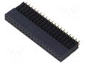 Connector: pin strips; socket; male; PIN: 38; straight; THT; 2.54mm SAMTEC ESQ-119-33-G-D