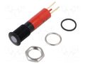 Indicator: LED; flat; green; 24÷28VDC; 24÷28VAC; Ø8mm; IP67; metal SIGNAL-CONSTRUCT SFET087245