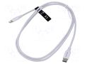 Cable; USB 2.0; Apple Lightning plug,USB C plug; nickel plated VENTION TASWF