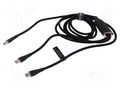 Cable; USB 2.0; USB C plug,USB C plug x2; nickel plated; 1.5m VENTION CTMBG