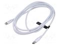 Cable; USB 2.0; Apple Lightning plug,USB C plug; nickel plated VENTION TASWH