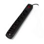 Power strip with protection Arcon R8 black - 8 sockets - 3m IMP-16540 5904722198043