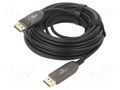 Cable; DisplayPort socket,both sides; 10m; black; Support: 8K GEMBIRD CC-DP8K-AOC-10M