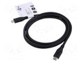 Cable; Thunderbolt 3,Thunderbolt 4,USB 3.2; 1.5m; black; 10Gbps Goobay GOOBAY-74201