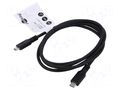 Cable; USB 3.2; USB C plug,both sides; 1.5m; black; PVC; 5Gbps; 60W GOOBAY GOOBAY-74727