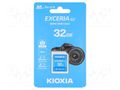 Memory card; SDHC; R: 100MB/s; UHS I U3 V30; 32GB; -25÷85°C KIOXIA LNEX2L032GG4