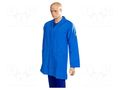 Coat; ESD; M; cotton,polyester,conductive fibers; blue (dark) EUROSTAT GROUP ERS-511003020