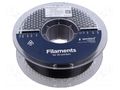 Filament: PET-G; 1.75mm; black; 220÷260°C; 1kg; High Speed GEMBIRD 3DP-PETG1.75HY01BK