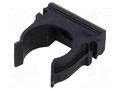Bracket; polyetylene; FlexiPipe; black; Size: 20; -15÷80°C TIE10 TTC20/BK