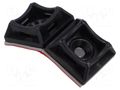 Holder; screw,self-adhesive; polyamide; UL94V-2; black; L: 20mm TIE10 TTP20X20-S/BK
