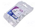 Holder; natural; on round cable; 100pcs; with a nail; 9mm TIE10 TTCC-R9