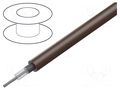 Wire: coaxial; RG179; 1x30AWG; stranded; CCS; FEP; brown; 305m BELDEN 83264.0011000