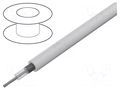 Wire: coaxial; RG178; 1x30AWG; stranded; CCS; FEP; white; 30m; 100ft BELDEN 83265.009100