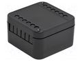 Enclosure: junction box; X: 44mm; Y: 44mm; Z: 25mm; black ELBAG S502/A