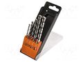 Drill set; for concrete; steel; box; concrete; 5pcs. AVIT AV-08010