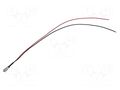Indicator: LED; prominent; green; 2.1VDC; Ø6mm; MPC; cables; 300mm BIVAR MPC3GDW12.0