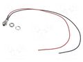 Indicator: LED; prominent; green; 2.1VDC; Ø8mm; MPC; cables; 300mm BIVAR MPC5GTW12.0