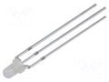 LED; red/yellow; 3mm; 30°; Front: convex; 1.9÷2.4VDC; No.of term: 3 OPTOSUPPLY OSRYPA3132A-1MA