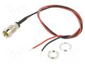 Indicator: LED; recessed; yellow; 2VDC; Ø8mm; MPR; cables; 300mm BIVAR MPR5YDW12.0