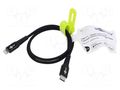 Cable; USB 2.0; Apple Lightning plug,USB C plug; 0.5m; black GOOBAY GOOBAY-74514